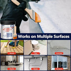 Transparent Waterproof Sealant, 35 Oz Transparent Waterproof Coating for Roof Repair, Walls, Window, Bathroom, Kitchen, Water-Based Clear Sealant, Indoor & Outdoor Invisible Waterproof Agent