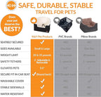 K&H Pet Products Bucket Booster Dog Car Seat, Seat Belt Secured, 2 Safety Leashes, Washable Covers, Sturdy Pet Booster Seats for Cats & Dogs - Small Gray/Cream