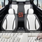 Coverado Seat Covers, Car Seat Covers Front Seats, Car Seat Cover, Waterproof Car Seat Covers, Car Seat Cushion, Front Car Seat Covers Leatherette Car Seat Protector Universal Fit Most Cars White