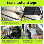 Leader Accessories Black Waterproof Sweat Towel Seat Cover Universal Non-Slip for Car Truck SUV Seat for Dog & Kid Workout Outdoor OR Sport Activities