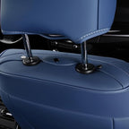 FLORICH Seat Covers for Cars, Seat Covers Full Set 5 Seats, Waterproof Leather Car Seat Covers, Front and Rear Seat Covers, Universal Seat Protector Accessories for Most Vehicles-Blue&White