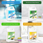 Hygea Natural Cleaning Starter Kit - 1 Gallon - Eco-Friendly Household Cleaners - Degreaser, All Purpose Cleaner, Glass Cleaner, & Tile and Grout Cleaner - Kids & Pet-Friendly (4 Pack)