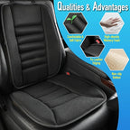 Car Seat Cushion with Back Support Pillow, Comfy Lumbar Support & Seat Cushion, Memory Foam Driving Pillow for Back-Sciatica Pain Relief, Auto Pad Suitable for Car, Truck, SUV - 4D Mesh Black