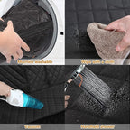 Dog Car Seat Cover for Back Seat Waterproof Bench Seat Cover Protector Nonslip Durable Soft Pet Dog Back Seat Cover for Car, Truck, & SUV (Black)