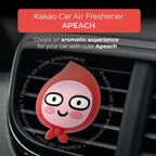 AURA Car Air Freshener Vent Clip, Apeach (Will You Marry Me, 0.14fl oz*2, Pack of 2) - Long-Lasting Odor-Fighting Scent. Kakao Friends Figurine. Car Decoration Accessories, Diffuser, Absorber