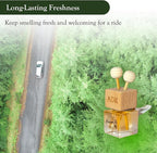 ADK Balsam Fir Car Air Freshener, Long-Lasting Essential Oil Diffuser for Hanging or Clipping, Made in the USA