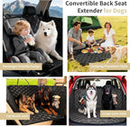 LEIMO KPARTS Dog Car Seat Cover for Back Seat,400lb Waterproof Dog Car Seat Cover Hard Bottom-Detachable,600D Heavy Duty Scratch Proof Nonslip Soft,Dog Hammock for SUVs,Car