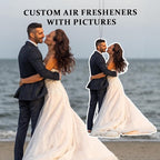 Custom Car Air Freshener with Photo - Double Sided Personalized Face Picture Hanging Ornament, Funny Scented Auto Accessories, Unique Gift for Boyfriend, Husband & Home Decor