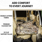 Pittman Outdoors Backseat Bed Air Mattress – 60” Rear Seat Mattress for Trucks & SUVs – Includes Portable DC Air Pump – Truck Air Mattress for Back Seat Travel & Camping – Camo Print