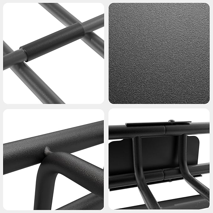 WILDROAD Roof Rack Cargo Basket, Upgraded 4” Fence Car Roof Basket, 43"x 39"x 4" Universal Car Top Luggage Holder Carrier Basket Fits for SUV Truck Cars