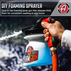 Adam's Foam Gun Car Wash Foam Sprayer - Connects to Garden Hose for Car Washing, No Pressure Washer Required, Use Snow Foam Blaster with Car Soap, Shampoo or Detergent