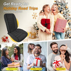 kingphenix 5-Piece Memory Foam Car Seat Cushion Set with Full Back Support Pillow, Comfort for Long Drives & Road Trips, Universal Automotive Comfort for Most Car, Van, Truck, SUV, Black