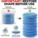 Wax Applicator Pad (15 Pack)，5 Inch Microfiber Wax Applicator Pads，Washable Reusable Car Wax Applicator Buffing Pads for Car Cleaning, Polishing and Detailing（10 Blue and 5 Gray）