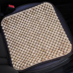 LACDL Beaded Car Seat Covers for Cars, Cooling Bead Seat Cover for Trucks & SUVs - Auto Ventilated Seat Cooler Pad, Natural Wood Breathable Beads - Sweat Protector for Summer, Burlywood