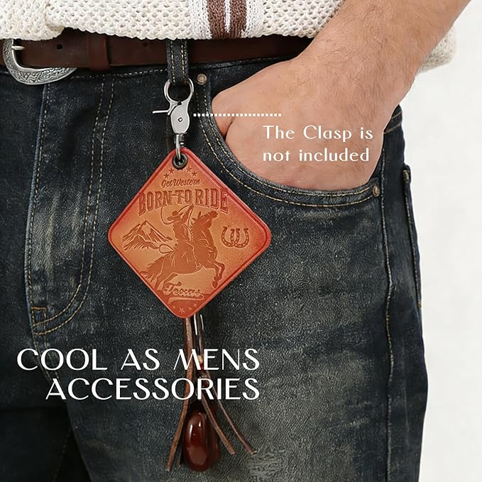 Leather Car Air Freshener Hanging for Cowboy Texas Souvenirs Western Car Accessories Cowboy Gifts for Men Leather Car Scent Western Gifts for Men