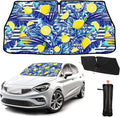 CHILL·TEK Funny Car Windshield Sun Shade Umbrella, Yellow Lemon Car Sun Shade Umbrella, Block UV Rays Heat Foldable Windshield Umbrella Sun Visor Protector - Keep Vehicle Cool for Cars SUV