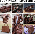 8.5oz Leather Recoloring Balm with 100ml Mink Oil,Medium Brown Leather Repair kit for Furniture and Car Interior,Leather Couch Scratch Repair,Leather Dye Paint,Mink Oil for Leather
