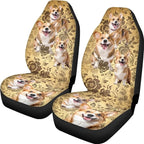 Car Seat Covers Set of 2, Seat Protector for Car Front Seat,Universal Auto Print Seat Covers for Cars SUV Trucks(Dog 81)