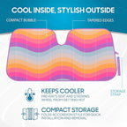BDK Retro Wave Automotive Windshield Sunshades Accordion Folding Style - Windshield Sun Shade Auto Shade for Cars Trucks SUVs Vans Sun Visor Protector to Block UV Rays – Keeps Vehicle Cool 58” x 27”
