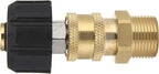 M MINGLE Pressure Washer Adapter Set, Quick Connect Gun to Wand, M22 14mm to 1/4 Inch