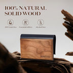 Wood Car Air Freshener – Long Lasting Natural Essential Oil Car Fragrance, Luxury Odor Control, Sun Visor Clip Diffuser, Premium Natural Wood Car Fragrance - Open Air Scent