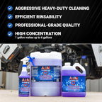 AIM Purple Dragon - Heavy Duty Degreaser Concentrate Industrial Degreaser, Wheel and Tire Cleaner, Equipment Degreaser cleaner - Premium Car Cleaner - Gal