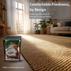 Lapew Mahogany Coconut Dream Carpet Deodorizer Powder - Pet Safe Freshener for Vacuuming | Scented Odor Eliminator for Home | 36 oz