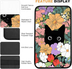 Black Cat Auto Center Console Pad,Soft Waterproof Car Center Console Cover Auto Armrest Seat Box Cover Protector for Most Vehicle SUV Truck Car