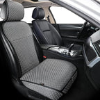 Breathable Car Seat Cover,Luxury Front Seat Cover,Durable and Non Slip,Polyester Silk Material, Universal Car Seat Cushion,Suitable for All Seasons,Airbag Compatible (Gray，1PC)