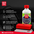 Griot's Garage Ceramic Glass Coating Kit for Car Detailing, Includes SiO2 Hydrophobic Protective Formula, Applicator Pad, and Towels, 10867