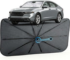Car Windshield Sun Shade for Honda Accord 2018-2026 –[Reflective Coated Fabric] Sunshade Umbrella for Front Window, Car Shades Sun Visor Keep Car Cool and Protects Interior, 1:1 Exact Fit