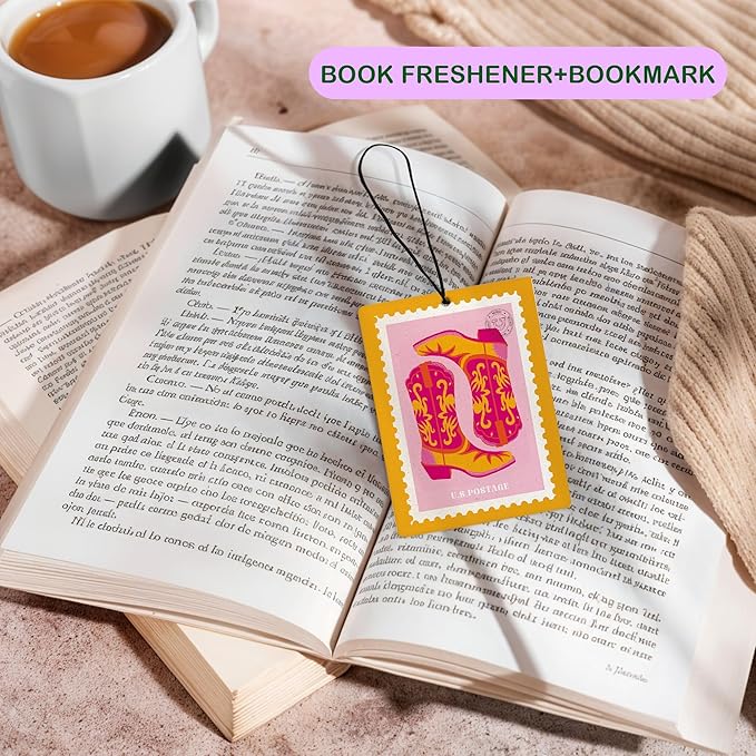 Cute Pink and Orange Western Air Freshener for Car, Long Live Cowgirls Funky Y2K Preppy Air Freshener Hanging 3 Pcs for Cars Closet Drawer or Books, Western Car Accessories Mirror Decor for Women