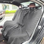 Waterproof Backseat Cover for Car Trucks Van SUV Jeep, Rear Bench Towel Seat Covers, Car Seat Protector for Gym Swimming, Universal Fits for Truck Van and SUV (Bench Grey)