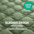 gogobunny 100% Double-Sided Waterproof Dog Bed Cover Pet Blanket Sofa Couch Furniture Protector for Puppy Large Dog Cat, Reversible (68x82 Inch (Pack of 1), Dark Green/Light Green)