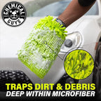 Chemical Guys Chenille Premium Scratch-Free Microfiber Wash Mitt for Car Washing,Lime Green,Ultra-Soft Car Wash Gloves,Swirl-Free Finish,Safe for Trucks,SUVs,Motorcycles,and More,(Pack of 24)