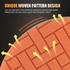 POLIWELL Buffing Polishing Pads 5 Inch, 7Pcs Buffing Sponge Pads Kit 5.5" Face for 5" Backing Plate, Compound Cutting Foam Pads, Wool Pad for Car Buffer Polisher, Compounding Polishing and Waxing