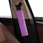4 Pack Universal Car Seat Belt Pads, Adult Seat Belt Shoulder Strap Covers Harness Pad for Car/Bag,Soft Comfort Helps Protect You Neck Shoulder from The Seat Belt Rubbing (4pack-Purple)