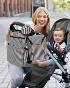 Skip Hop Baby Breastmilk Cooler Insulated Bottle Bag, Grab & Go, Chevron