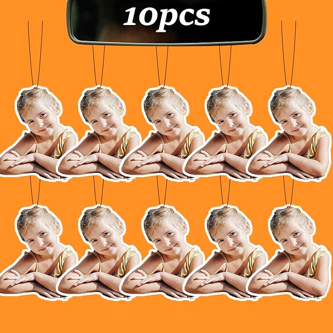 Custom Car Air Freshener with Picture Logo Personalized Bulk Air Fresheners for Car Wardrobe Bathroom Hanging Decoration (10PCS)