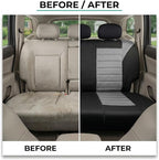 FH Group Car Seat Cover for Back Seat Premium 3D Air Mesh Gray Seat Cover Universal Fit Rear Seat Cover Split Bench Car Seat Protector for Dogs and Kids, Car Interior Accessories for SUV Sedan Van