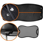 Sojoy IsoTowel Car Seat Cover for Front Seat,Microfiber Breathable Cloth Seat Protector,with Quick-Dry Non-Slip Back for All Workouts,All-Weather (Carbon Black, 1 Pcs)