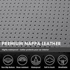 Coverado Silverado Seat Covers Full Set, Faux Leather Car Seat Covers Fit for Chevy Silverado GMC Sierra 2007-2013 & 2019-2026 1500, 2020-2026 2500HD 3500HD Crew Double Extended Cab(Gray)
