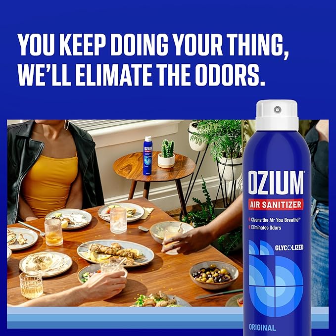 Ozium 8 Oz. Air Sanitizer & Odor Eliminator for Homes, Cars, Offices and More, Original Scent, Pack of 1