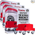 Chemical Guys ‎ACC1001R Creeper Rolling Bucket Dolly for Car Washing, Detailing, Garage & More (Pack of 3)