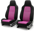 FH Group Automotive Front Car Seat Covers for SUV, Trucks, Sedan and More - Universal Fit Front High Back Design Interior Accessories - 3D Mesh Fabric Center Panel - Pink