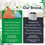 4 Pack Bamboo Charcoal Air Purifier Bags 200 Grams Each - Activated Charcoal Odor Absorber for Car, Pets & Closet - Natural Freshener for Home, Eco-Friendly & Reusable Charcoal Bags (Fresh Colors)