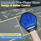 Pet Hair Removal Glove for Dogs & Cats, Electrostatic Five-Finger Hair Remover for Furniture, Couch, Carpet & Car Seat, Reusable Washable Pet Fur Cleaning Tool, Not for Grooming (1 PCS)