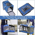 Soft Cat Carrier,Small Dog Crate,Pet Travel Bag Dogs Cats Car Carriers Puppy Backpack Portable Kennel Purse Crates for Kitten Tote Cage Carry Sling Pets Box Foldable Kennels Collapsible Bags