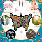 12 Pcs Scented Hippie Car Accessories - Cute Car Fresheners for Women & Men - Hanging Freshener for Interior Decoration