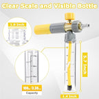 M MINGLE Concentrate Foam Cannon with Pressure Washer Gun, Ready-to-Use Mini Soap Cannon with 5 Nozzle Tips, 1/4" Quick Connect for Thick Sudsy Wash